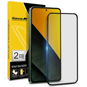 샤오미15 POCO M7 PRO 5G 풀점착 풀커버 강화유리 액정보호필름 2매