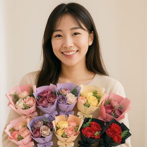 미니 조화 꽃다발 성묘 납골당 봉안당 꽃 인테리어 이벤트 인조꽃 드라이플라워 실크플라워