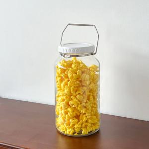 미르 갤런 담금주 눈금 유리병 스크류캡 스텐손잡이 원형 5700ml