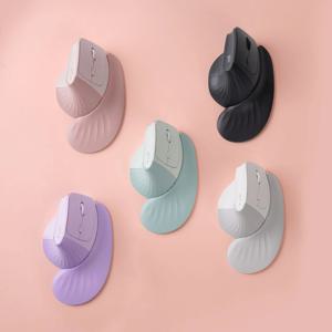 오피스프로 버티컬 도톰스콘 팜레스트 OP85 무소음 블루투스 무선마우스 블랙