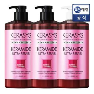 케라시스 케라마이드 극손상 울트라 샴푸 1LX2개 + 트리트먼트 1LX1개