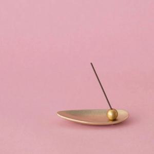 노사쿠 인센스 볼세트/ 대나무-황동 Nousaku Incense Bowl set