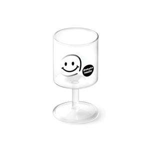 스마일 감성 고블렛 유리잔 190ml