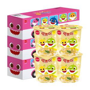 핑크퐁 아기상어 떡볶이 크림맛 버스팩 (111g*4개입) 3개