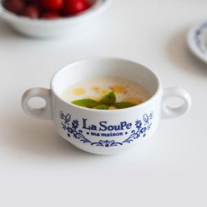 마메종 블루로즈 도자기 스프컵 275ml