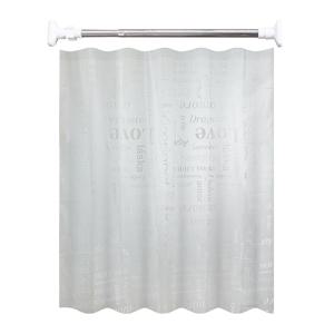 러브 모어 포니 욕실 방수 PEVA 샤워 가림막 커튼 봉 세트