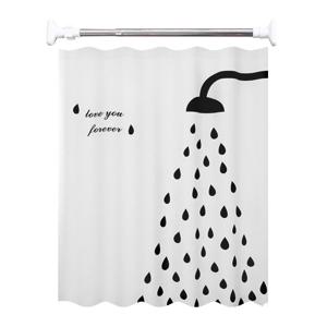 빌로위 샤워기 욕실 방수 PEVA 샤워 가림막 커튼 봉 세트