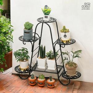다육이 식물 화분대 화분 받침대 다이 선반 진열대 철제 거실 베란다 3단 화분 정리대