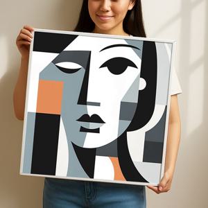 할리퀸 그림 알루미늄액자 추상 모던 기하학 가게오픈 카페 원룸 대형 인테리어 액자