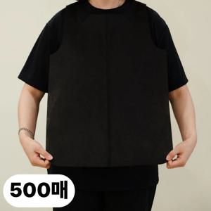 접이식 일회용앞치마 검정 500매 두터운앞치마 1회용앞치마 부직포앞치마