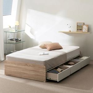 디노 무헤드 통서랍형 3단 수납 침대 SS/Q (매트선택)