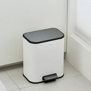 한샘 시그니처 페달 화장실 주방 종량제 휴지통 쓰레기통 5L (화이트)