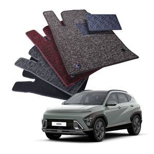 1+2열 디테일링 우븐블럭 자동차 씬 코일매트 차량용 카매트 현대 디올뉴 코나