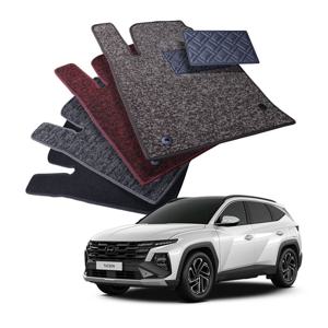 1+2열 디테일링 우븐블럭 자동차 씬 코일매트 차량용 카매트 현대 투싼