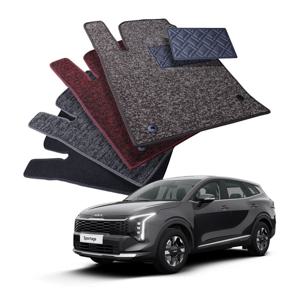 1+2열 디테일링 우븐블럭 자동차 씬 코일매트 차량용 카매트 기아 스포티지