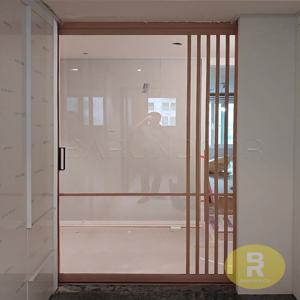 원슬라이딩중문 띠분할 보닥W879 투명강화유리