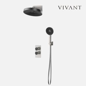 매립 해바라기 샤워수전 레인샤워기 무광 스텐 MILAN4001BS