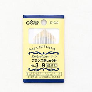 크로바 프랑스 자수바늘 7종 사이즈 세트