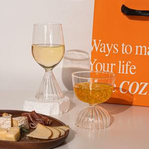 [쇼핑백 증정] 투투 글라스 와인잔세트 디저트1p + 화이트와인1p (2p세트)