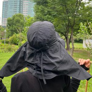 골프 뒷목가리개 와이드챙 버킷햇 모자