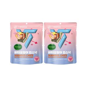 비비고 버터오징어 김스낵 40g x2개