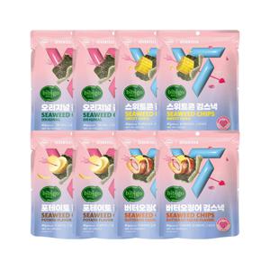 비비고 칩 오리지널40g*2개+스위트콘40g*2개+포테이토40g*2개+버터오징어40g*2개