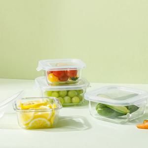 아이 글라스 내열용기 세트 (정사각형 4종)