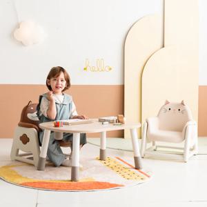 뚜뚜 키즈책상의자세트 시바,냥이