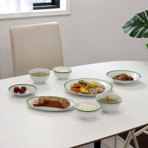 포플러 도자기 2인 그릇세트 8P (2color)