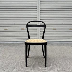 [해외] 인테리어 원목 라탄 시트 밴딩 식탁 의자