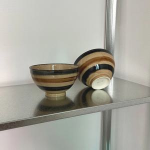 beige and khaki line mini bowl_공기그릇 일본그릇 밥그릇