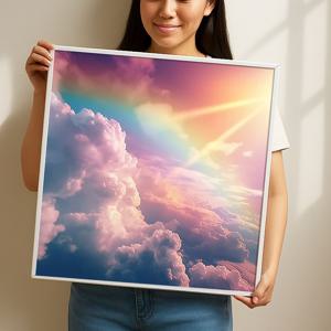 광명속 그림 알루미늄액자 어린이 아이 놀이 방 카페 하늘 구름 대형 인테리어 액자