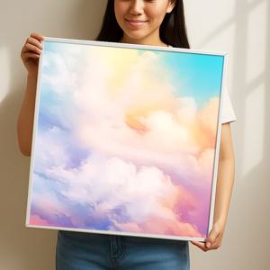 빛의무늬 그림 알루미늄액자 어린이 아이 놀이 방 카페 하늘 구름 대형 인테리어 액자