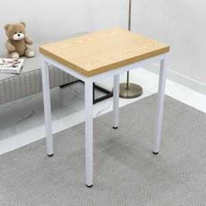 학원 강의실 세미나 소형 작은 노트북 컴퓨터 책상 650 x 450 화이트 철제 테이블