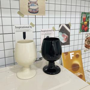 1+1 빈티지 모노톤 고블렛 잔 홈바 컵 샴페인 칵테일 인테리어 오브제 물컵 2colors
