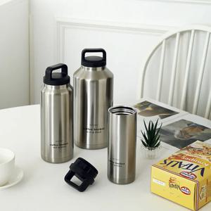 스텐 손잡이 보온 보냉병 실버 540ml