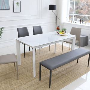 [리퍼] 클레르 4인용 양면 포세린 세라믹 식탁 테이블 1500 SL132