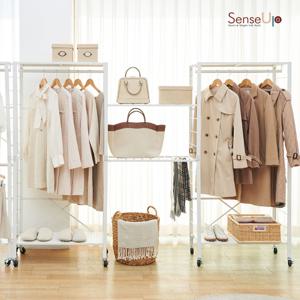 센스업 드레스 행거 이동식 선반 단품