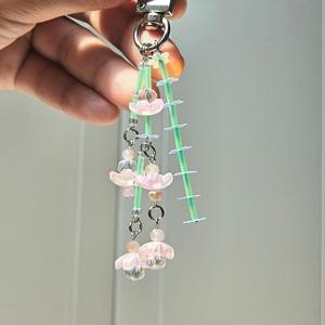 4월 탄생화 스위트피 꽃다발 책갈피 키링 친구생일선물