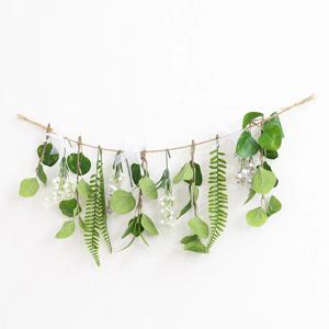 은방울꽃 조화 가랜드 초록 73x24cm (DIY) 여름 인테리어 장식 소품