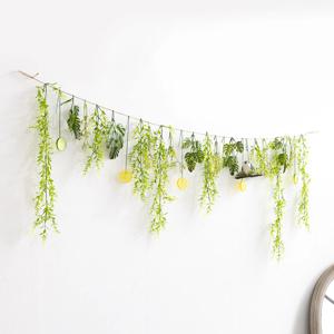 몬스테라 조화 가랜드 그린잎 네이처 150cm (DIY) 여름 인테리어 장식