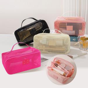 가벼운메쉬망화장품파우치 다용도파우치 수영 물놀이