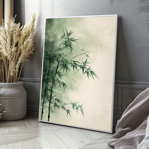 고요한대숲 대나무 그림 알루미늄 액자 사군자 사무실 서재 인테리어