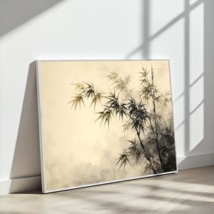 황홀 대나무 그림 알루미늄 액자 대나무 사군자 사무실 서재 인테리어