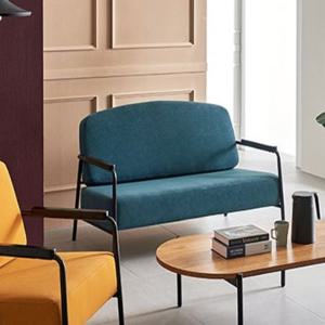 인조가죽 트랜디한 2인용 생활방수 대기쇼파의자 (4색)