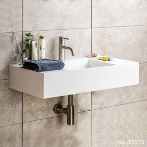 플로마 액상아크릴 세면대 무광 벽걸이 세면기 NU5027