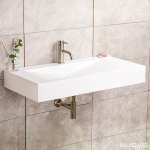 플로마 액상아크릴 세면대 무광 벽걸이 세면기 NU5037