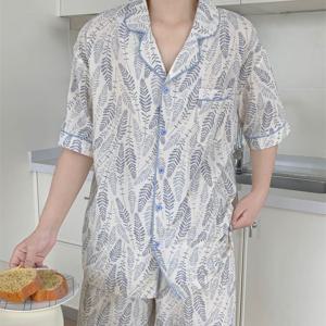 트로피칼 남성용 커플 잠옷 홈웨어