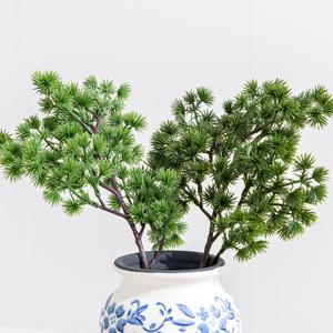 소나무 조화 미니 솔 가지 30cm 2컬러 조경 인테리어 장식 소품 인조