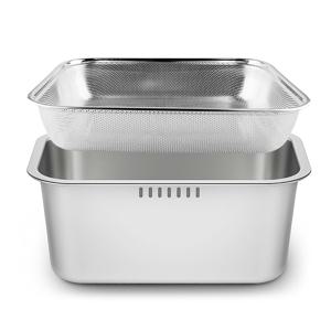 올스텐 물빠짐 사각 설거지통 10L + 채반트레이 세트